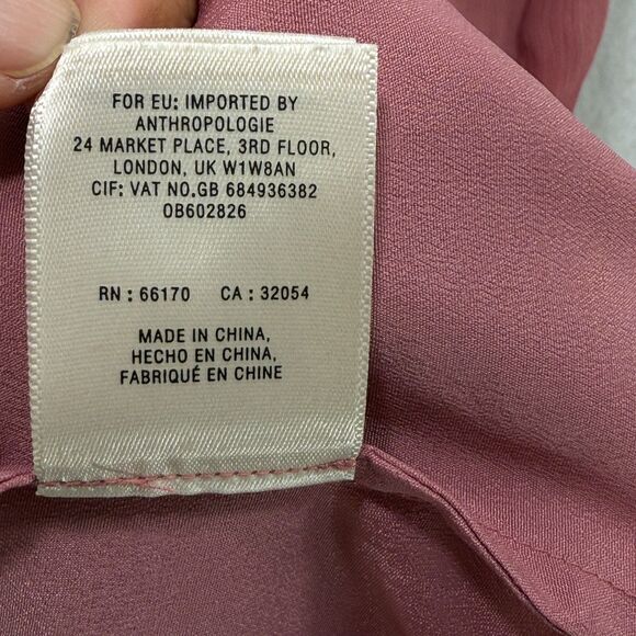 Moulinette Soeurs Dress Women 8 Pink Midi Fairy Coquette Ruffle Flowy Boho - Picture 7 of 15